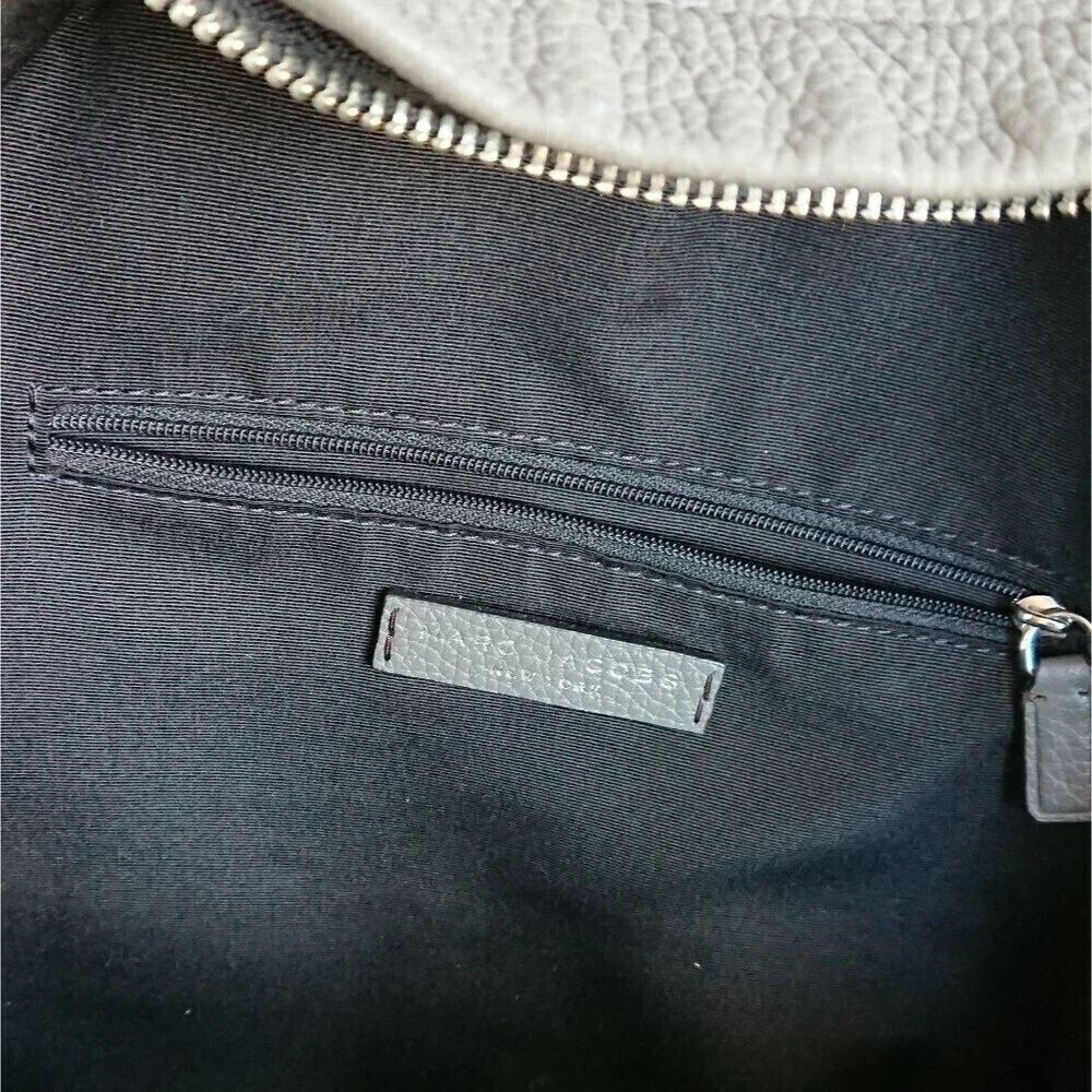 Marc Jacobs Gray Leather medium Varsity Backpack